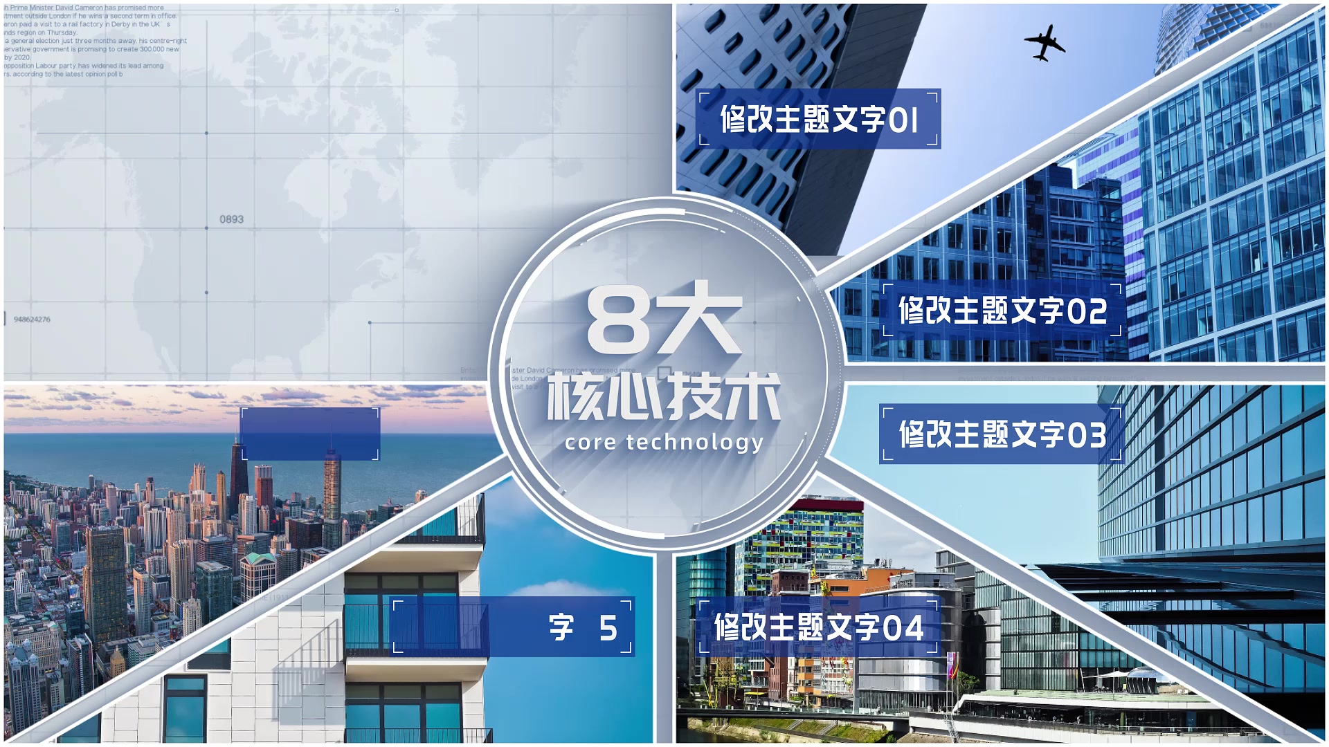 分屏图文分类展示