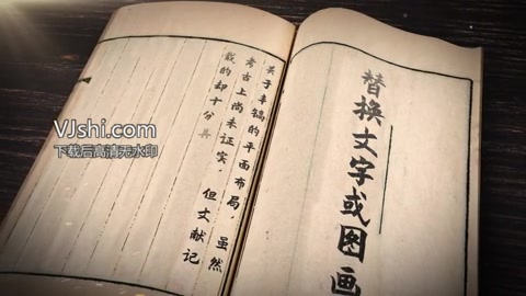 【原创】复古书籍文字包装模板