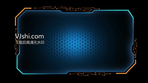 边框模板（内含带通道视频）