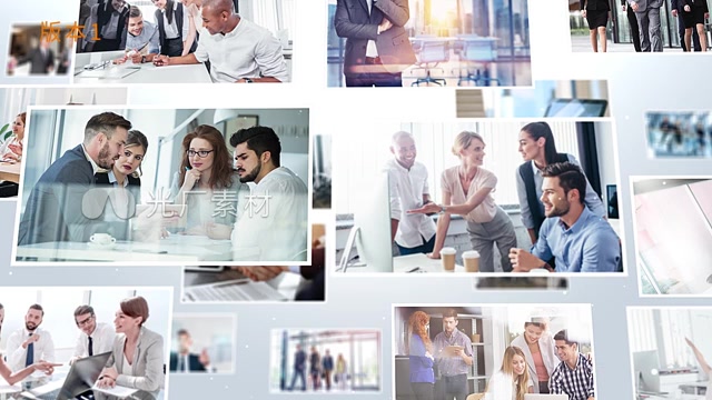 【款无插件】大气照片汇聚照片墙模板