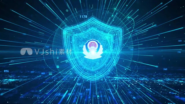 智慧科技盾牌守护模板