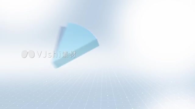 三维饼图饼状统计数据增长比例图模板