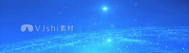 宽屏大气蓝色年会文字片头