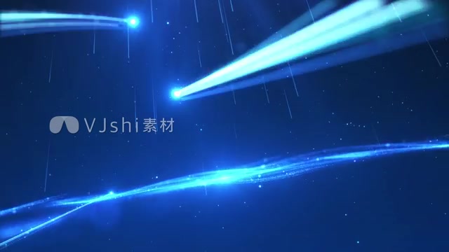 蓝年年会晚会片头人物介绍整体包装模板