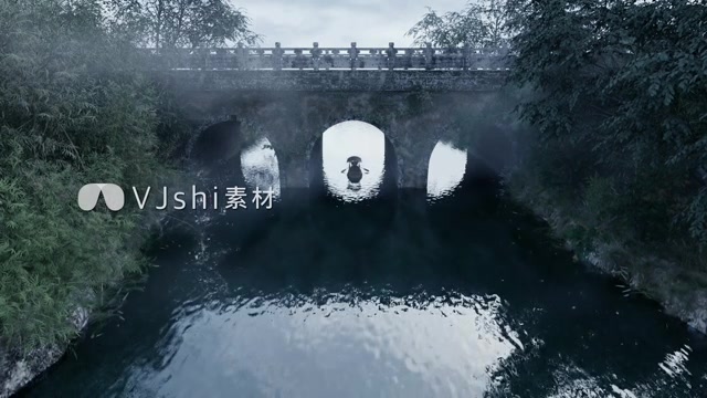 水墨片头山水地产国潮古风国风江南中式风景