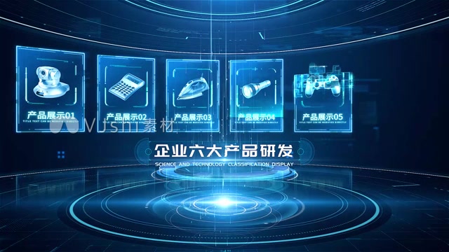 科技产品展示分类模板