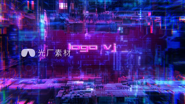 科技赛博朋克电路模板