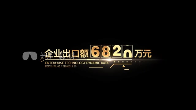 金色科技字幕条企业数据展示人名地名字幕