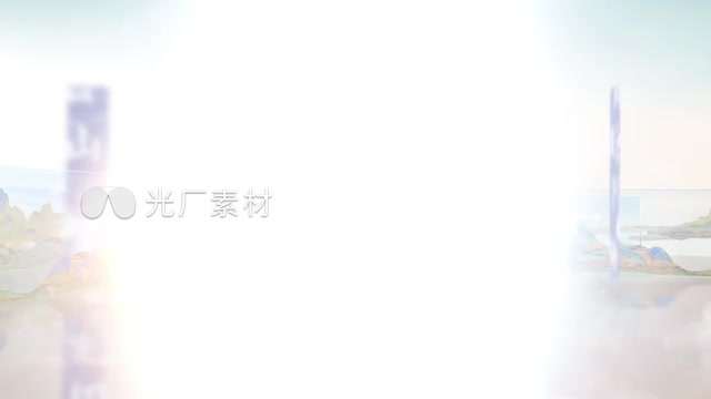 千里江山图水墨国画文化建筑高端房地产片头