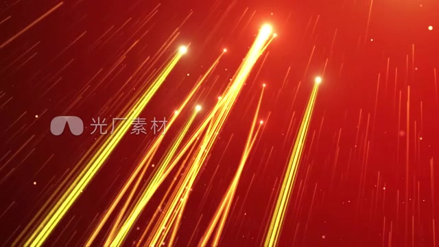 红色启动仪式光线片头模板