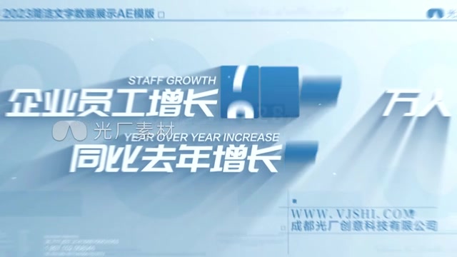 简洁数据文字展示