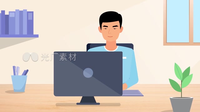 人物办公打电话