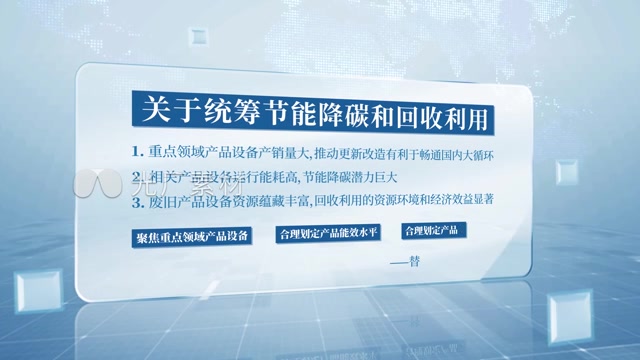 简洁明亮玻璃文字展示