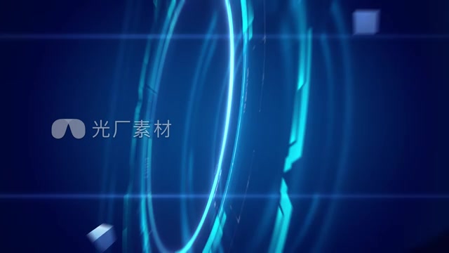 科技标题片花文字落版定版模板