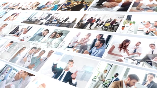 大气照片展示照片墙模板