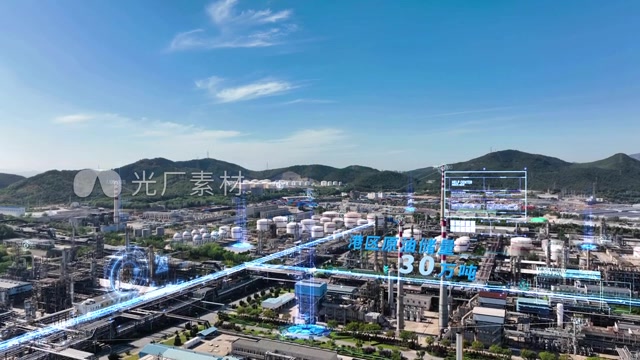 石油石化工业化工重工业基地模板