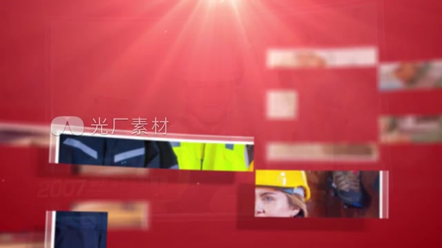 干净红色照片图文展示模板