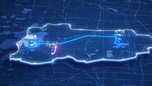 科技区位地图功能点线路展示