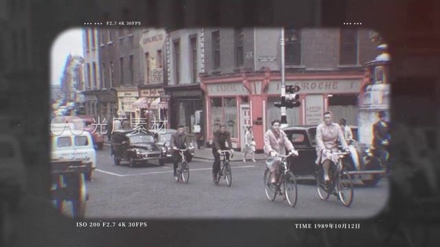 老电影老照片胶片效果动画