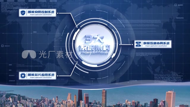 【分支】蓝色商务三大分支结构