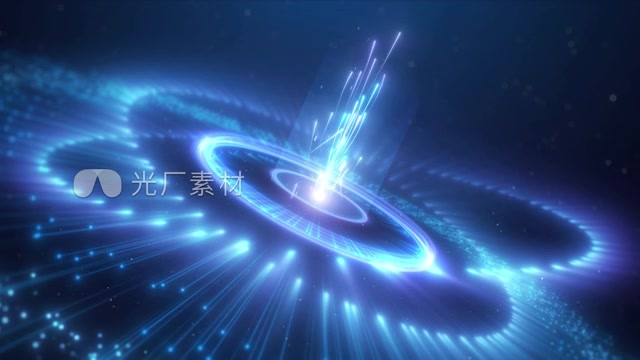 原创科技光线粒子片头开场启动