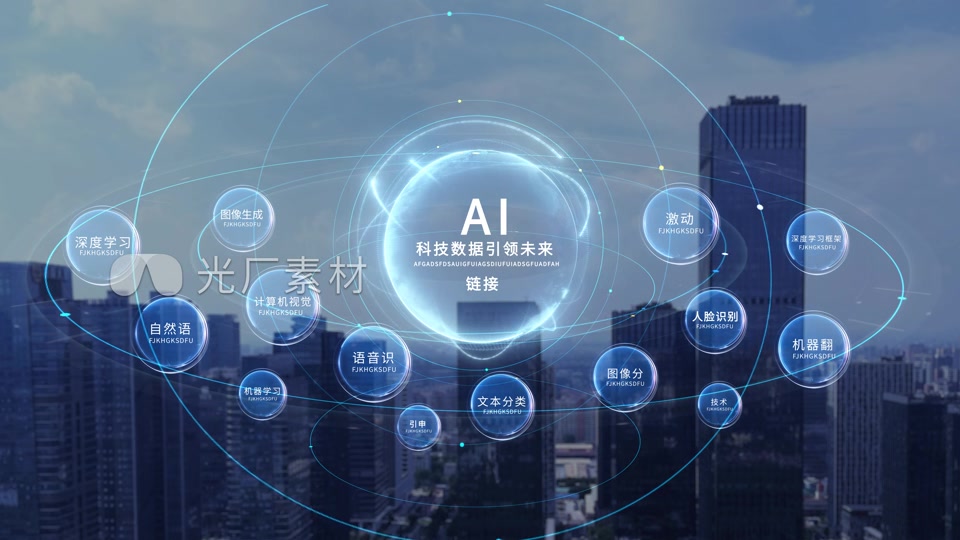 多文字展示模板