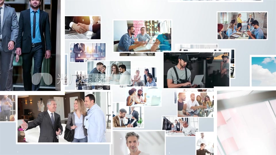 多照片汇聚成爱心照片墙多图片汇聚模板