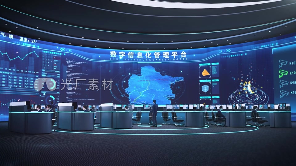 【原创】科技大屏智慧中心模板