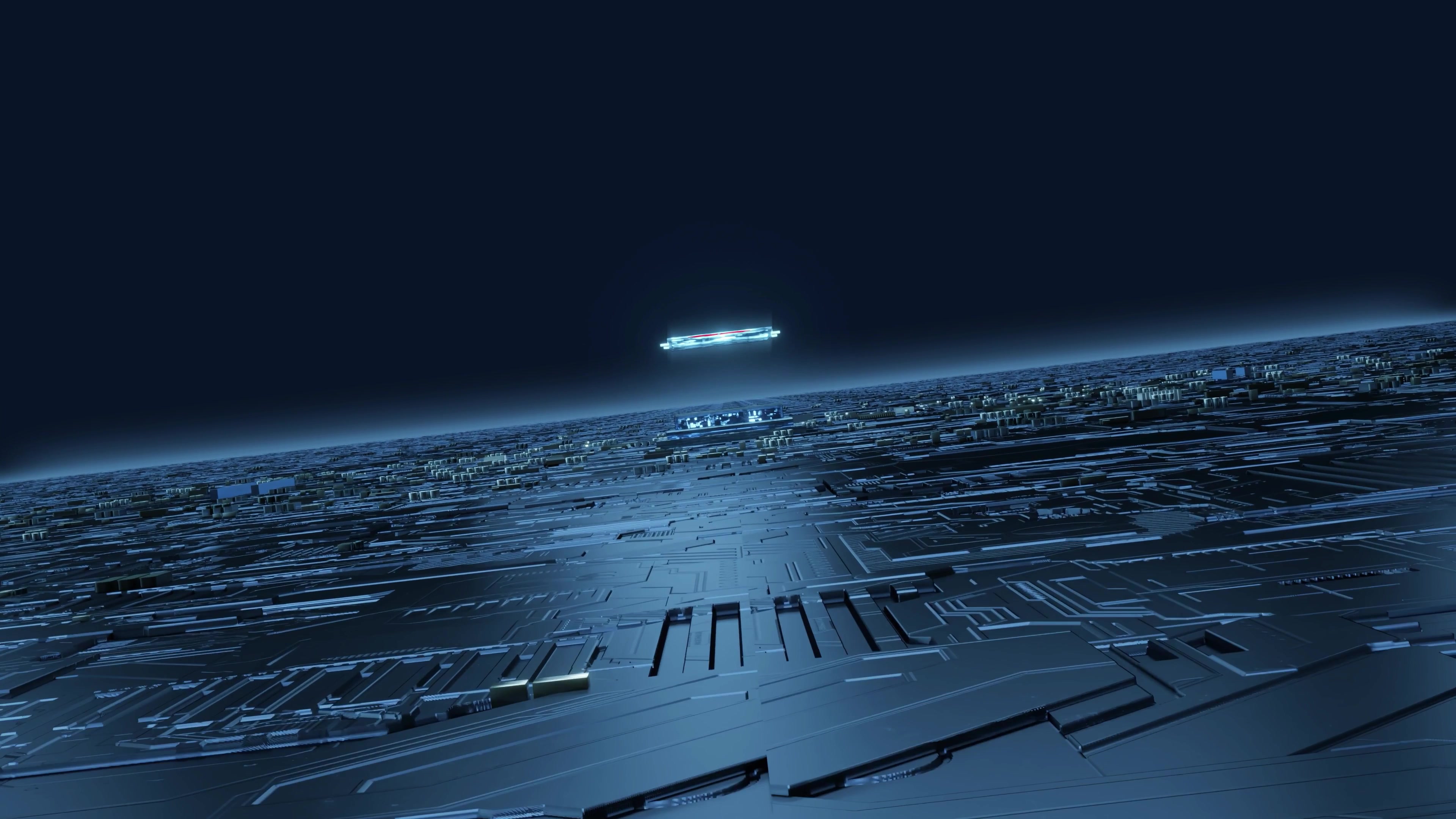 智能科技办公大数据芯片穿梭